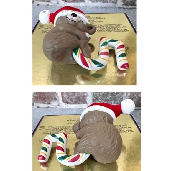 VTG Hallmark Child's Fifth Christmas Ornament 1991 Teddy Bear Years Koal… - Picture 6 of 12